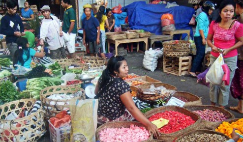 Marché du matin de Ubud à Bali